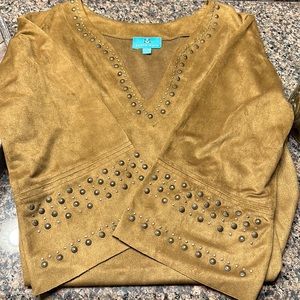 Beautiful Faux Suede Western Dress 🤎